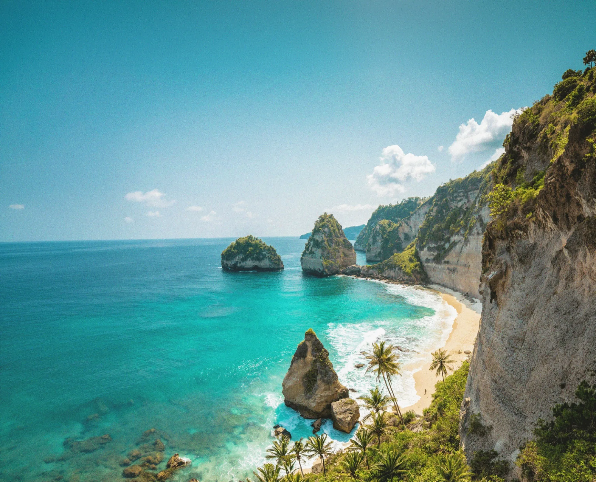 Diamond Beach cliffs, Nusa Penida